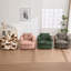 Fauteuil d'appoint rembourré pivotant à 360 ° Elowen avec coussin à double couche et coussin de dossier capitonné-128836609