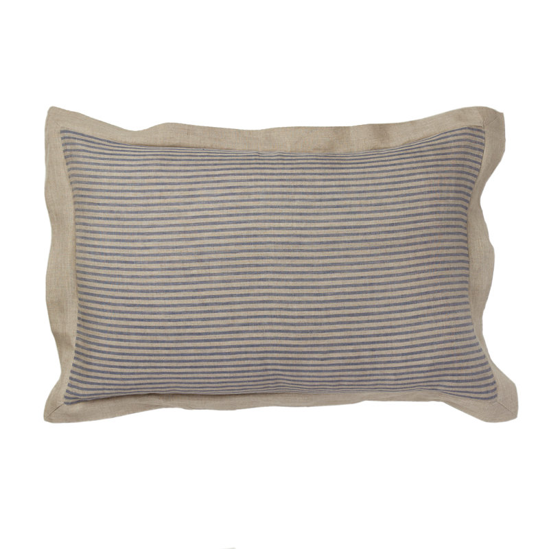Bethany Linen Bedding, King, Steel Blue