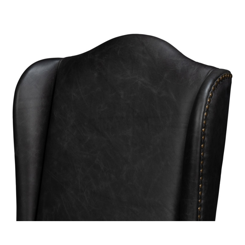 Leather Dining Chair, Black