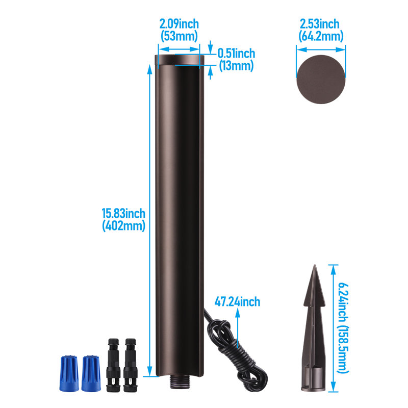 Archway Low Voltage LED Path Light, Arched Anti-Glare Pathway Light, Oil Rubbed Bronze
