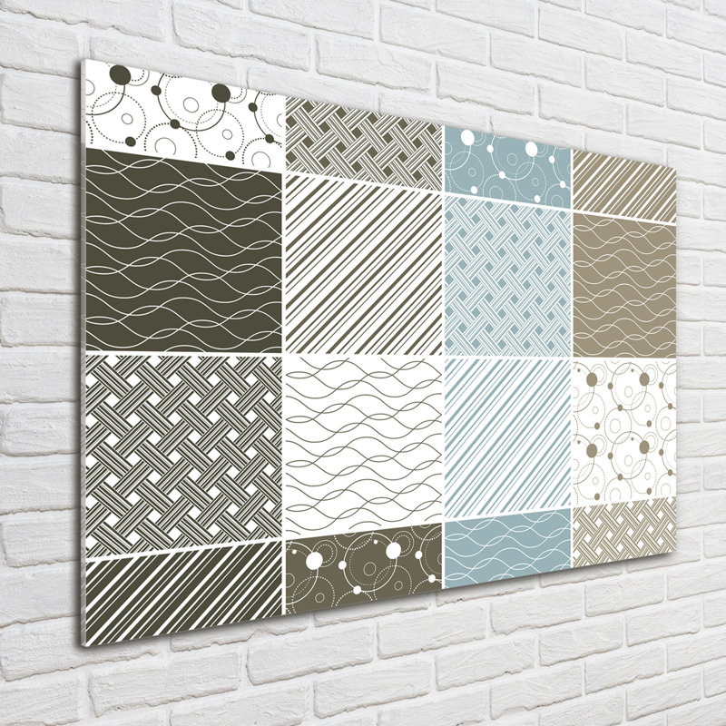 Geometric Patterns - No Frame Print on Glass