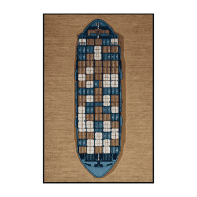 Tapis de transport brun lavable à la machine