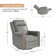 Regazzi Genuine Leather Swivel Rocking Power  Recliner Built-in USB Port with Adjustable Headrest