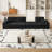 Bodie Upholstered Sectional Sofa with Reversible Recliner & Pillows-114863570