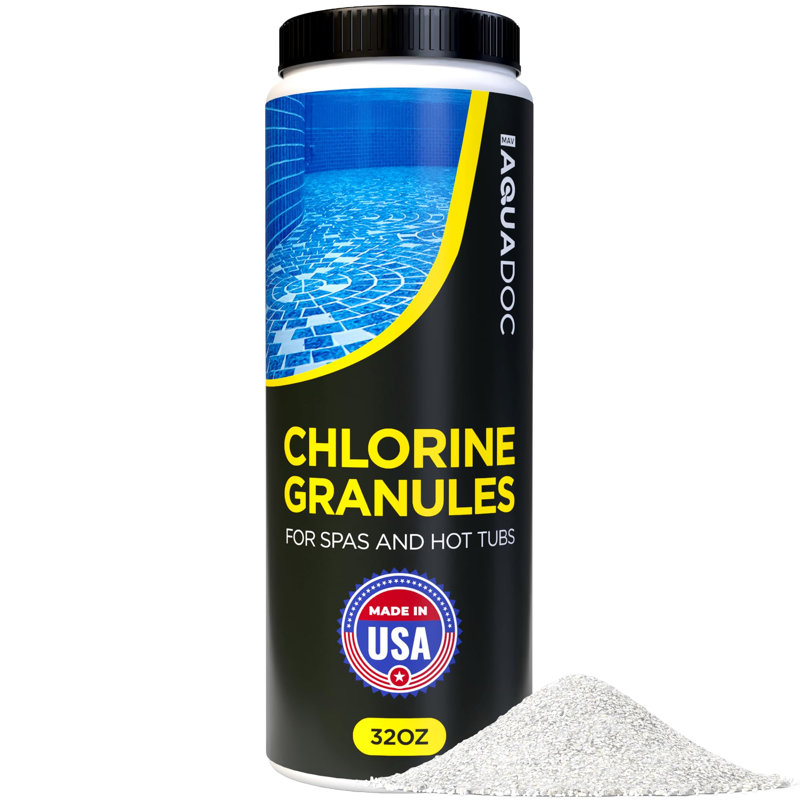 Spa Chlorine for Hot Tub Sanitizer 2lbs - Granules de chlore pour spa à fusion rapide, produits chimiques pour spa fabriqués aux États-Unis - AquaDoc