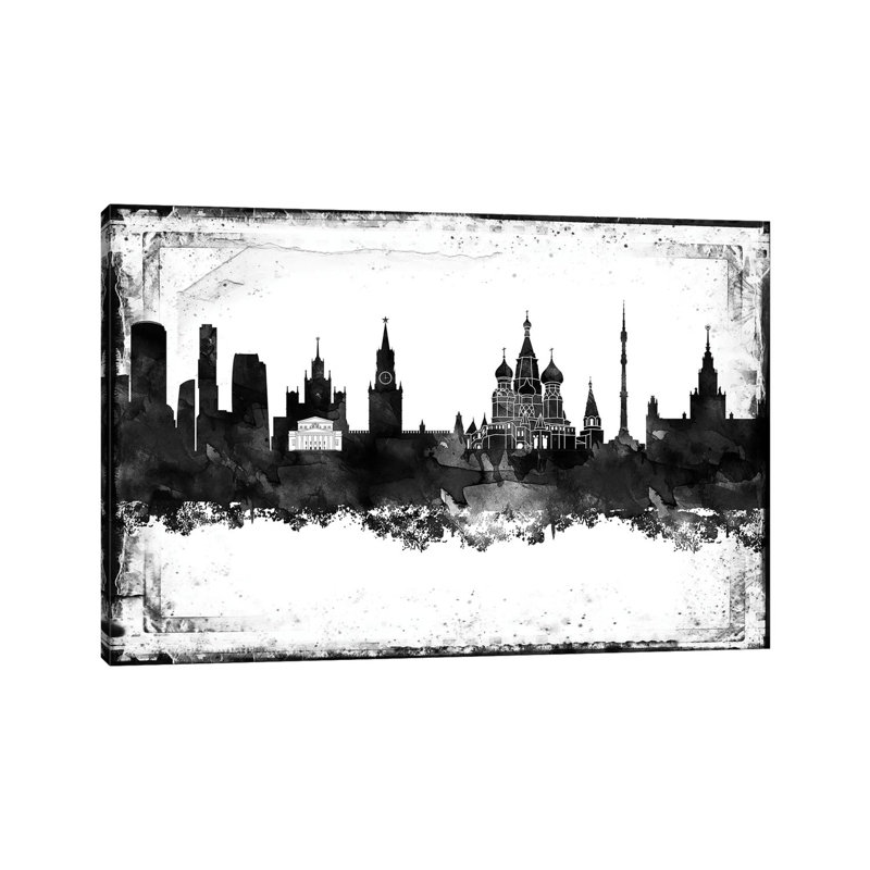 Moscow Film by WallDecorAddict - Wrapped Canvas Gallery-Wrapped Canvas Giclée, 45.72cm H x 45.72cm W x 1.905cm D