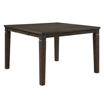 Classic Counter Height Table With Removable Leaf Square Wooden Dining Furniture 1Pc