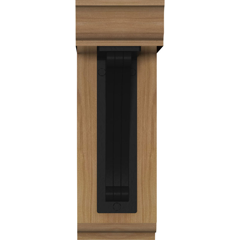 Crawley Traditional Traditional Ironcrest, H 12 po x P 9 1/2 po, Cèdre rouge de l'Ouest l 3 1/2 po x T 2 po (lisse