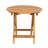 NO INSTALLATION REQUIRED, FOLDABLE AND ADJUSTABLE OUTDOOR ACACIA WOOD SIDE TABLE (TEAK FINISH)