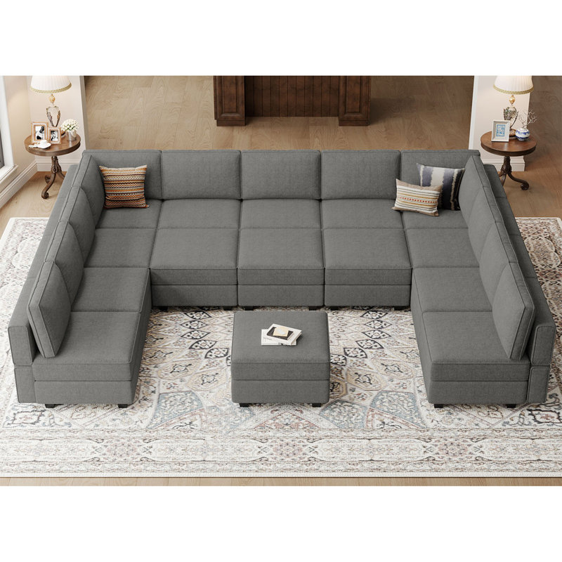 Neemi Modular Sleeper Sectional Sofa Couch Oversized U Shaped Sofa With Storage Convertible Sofa Set With Ottoman Sectional Sofa