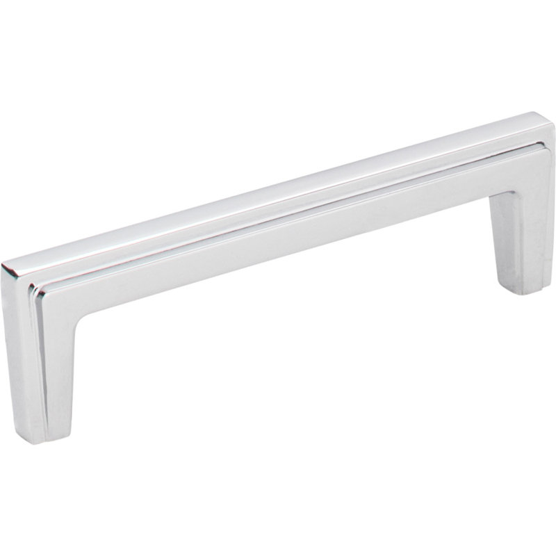Lexa Bar Pull, 3 3/4", Polished Chrome