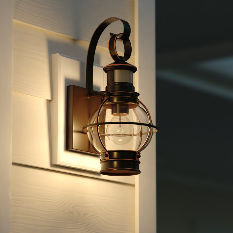 Sutton Wall Light, Burnished Bronze, 13.5" H x 6.75" W x 8" D
