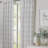 Cemya 100% Polyester Light Filtering Horizontal Stripped Curtain Panel with Rod Pocket Top -1654603257-1654603256