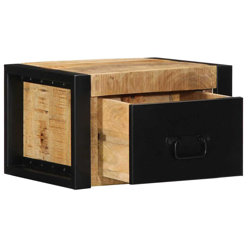 40cm W Metal Bedside Table