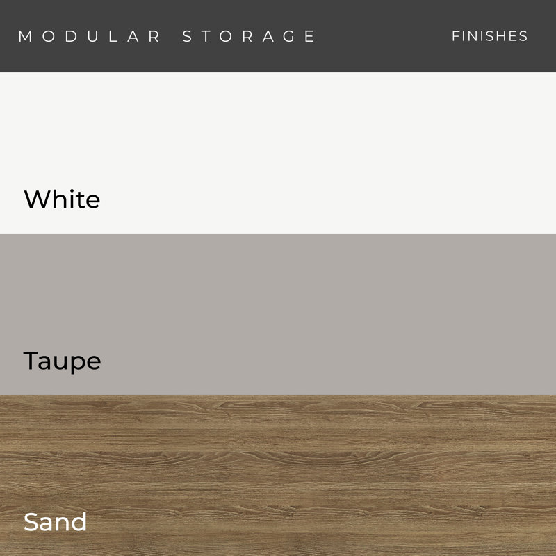 Système de rangement modulaire à grande portée dans le placard, Gris