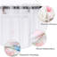 Rideaux pour salon 2 rideaux semi-transparents avec motif de papillons imprimés de printemps
