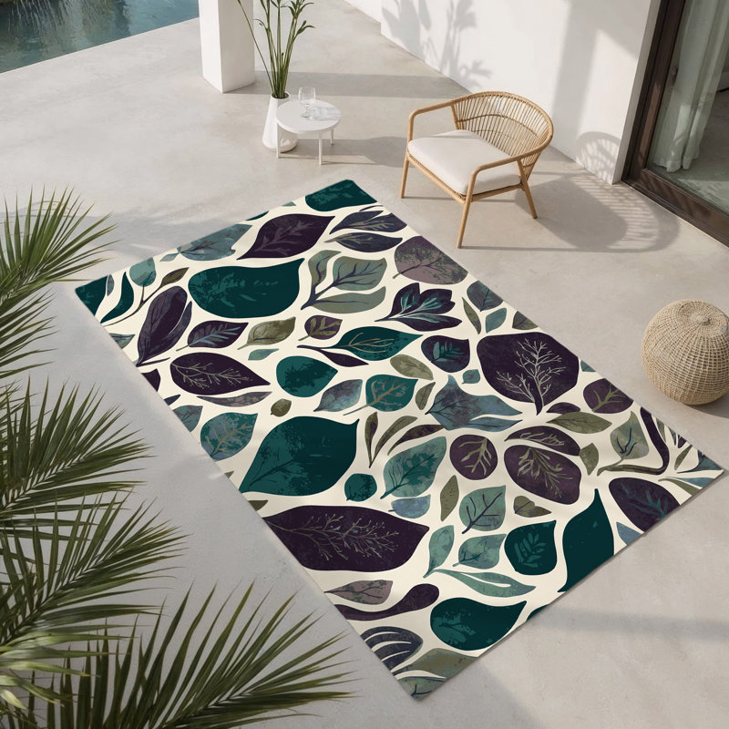 Tapis intérieur et extérieur Forest’S Echo, Rectangle 1 pi 6 po x 2 pi 6 po