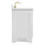 Meuble-lavabo simple en bois massif 36 po Frawley avec plateau en quartz Carrara de 1,5 po-208860171-208860168-208860059