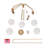 Jacquelyn 5-Light Gold Sputnik Chandelier with Frosted Glass