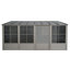 Gazebo Penguin Florence 2,4 m x 4,9 m, Solarium mural avec toit en polycarbonate - Sable-20291736