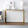 Wynnifred 42'' Glass Top Console Table