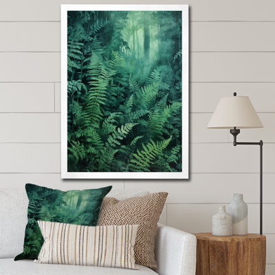 Fougère verte sur toile