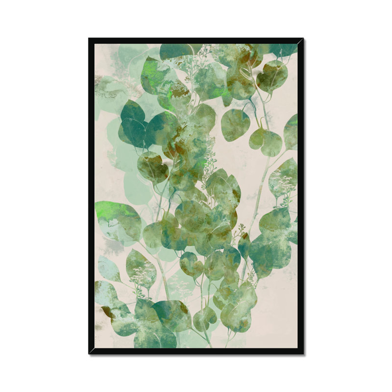 Eucalyptus I by Jennifer Goldberger - Wrapped Canvas Painting Print, Black Framed Paper Print, 95cm H x 65cm W