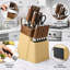 Ensemble de couteaux de cuisine en acier inoxydable 13 pièces Modern-128803485