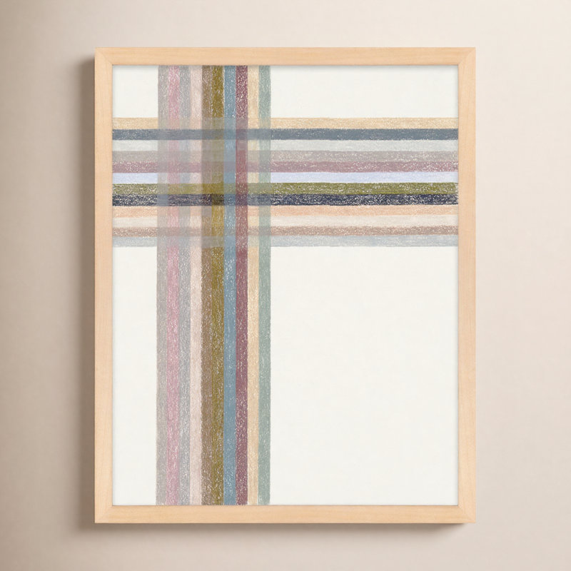 Intersections: Vertical I Print by Beth James, Maple Framed, 16" W x 20" H