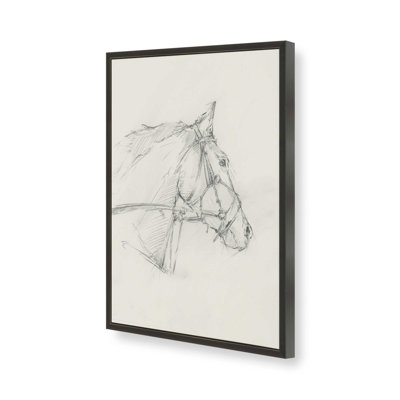 Reproduction d'art sur toile Bridled Horse
