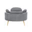 Fauteuil comtable moderne simple gris de 43 pouces, fauteuil simple et confortable, salle de réunion, salon, chambre à coucher