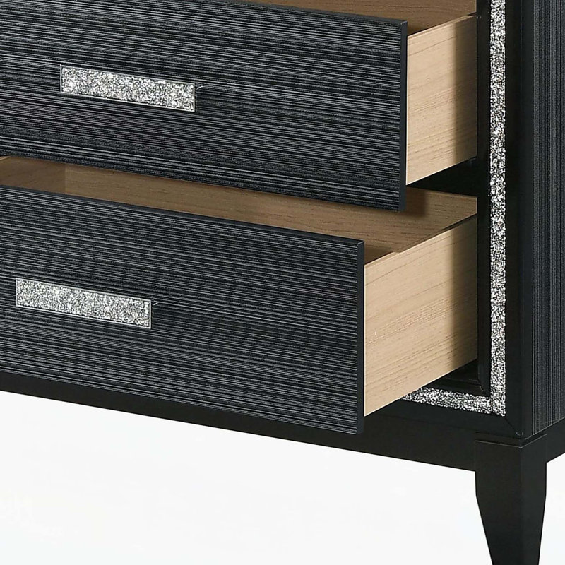 Table de chevet Haiden, Noir