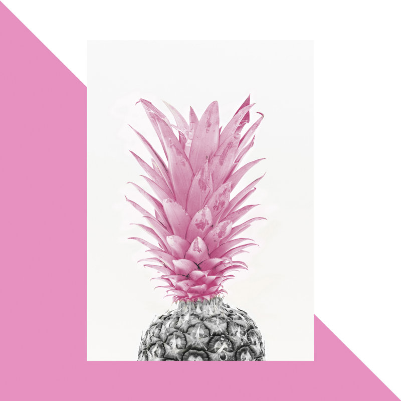 Pineapple - Print, 85 cm H x 60 cm W x 1 cm D, No Frame