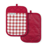 KitchenAid Gingham Pot Holder 2-Pack Set,, 7"x10"