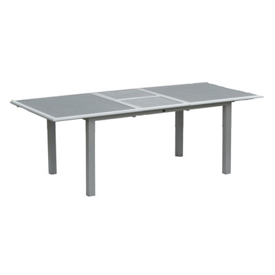 Ausziehbarer Esstisch Boden aus Aluminium