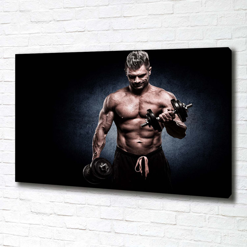 Muscle Building - Wrapped Canvas Print