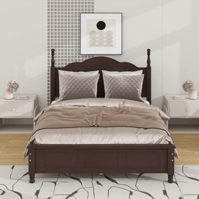Full Size Wood Platform Bed