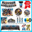 Ensemble de vaisselle Transformers Birthday Party, 114 pièces Transformers Birthday Decorations