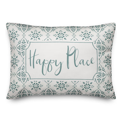 Housse de coussin rectangulaire et insert Happy Place Medallion