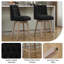Tabouret de bar pivotant à 360 ° Terron avec pieds en bois massif Terron-683097474-675849457
