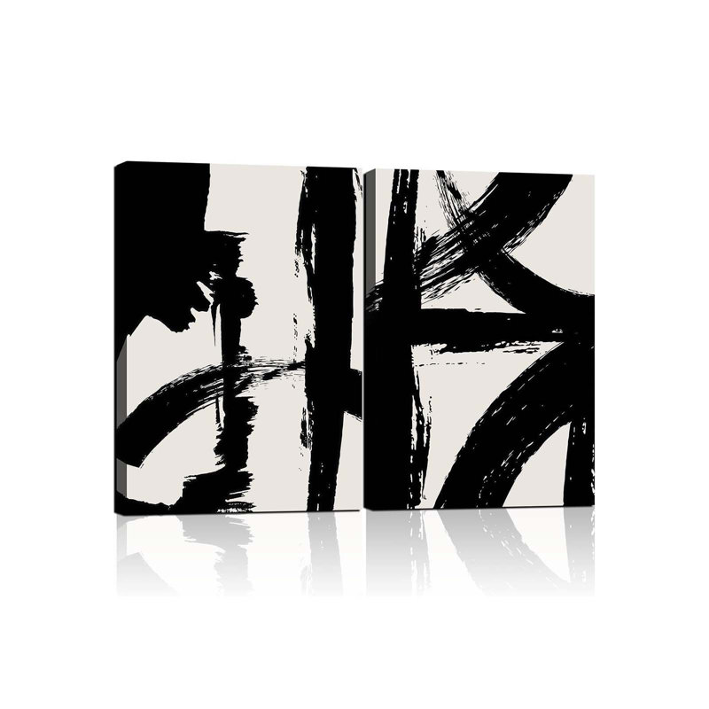2 Piece Wrapped Canvas Print, 60 cm H x 40 cm W