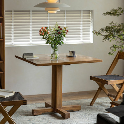 Brown Rectangular Solid Wood Dining table