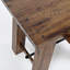 Table de bout à tréteaux en bois massif Koichiro