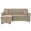 Canapé modulaire en L convertible avec lit escamotable et rangement caché pour le salon-129580896-129580901