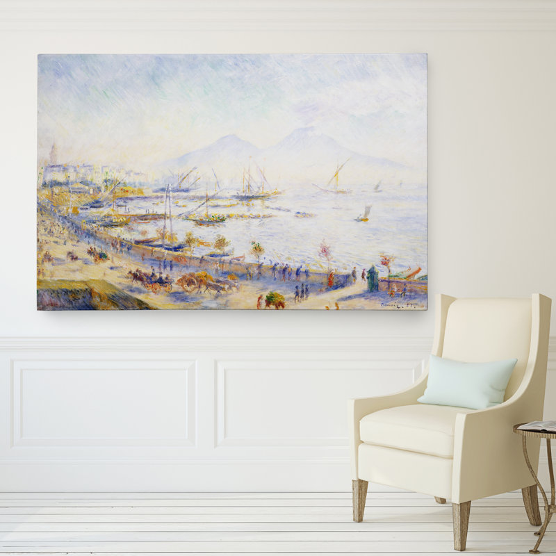 « bay of naples », reproduction, H 32 po x l 48 po x P 1,5 po, Toile tendue