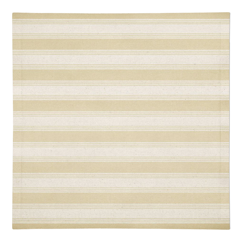 Westminster Cotton Striped Rectangle Napkin, Yellow