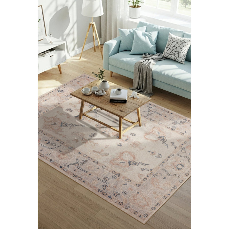 Tapis tissé à la main en chenille Lucien, Rectangle 6 pi 11 po x 10 pi 3 po