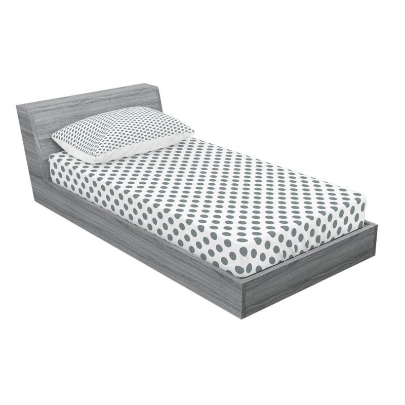 Microfiber Striped Sheet Set, Twin XL Sheet Set with Fitted Sheet, Modern Design Hexagons Striped