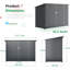 Lockable Galvanised Steel Bike Shed
