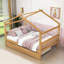 Lit de jour en bois avec lit gigogne simple, pieds et lattes-2080470888-2080470889